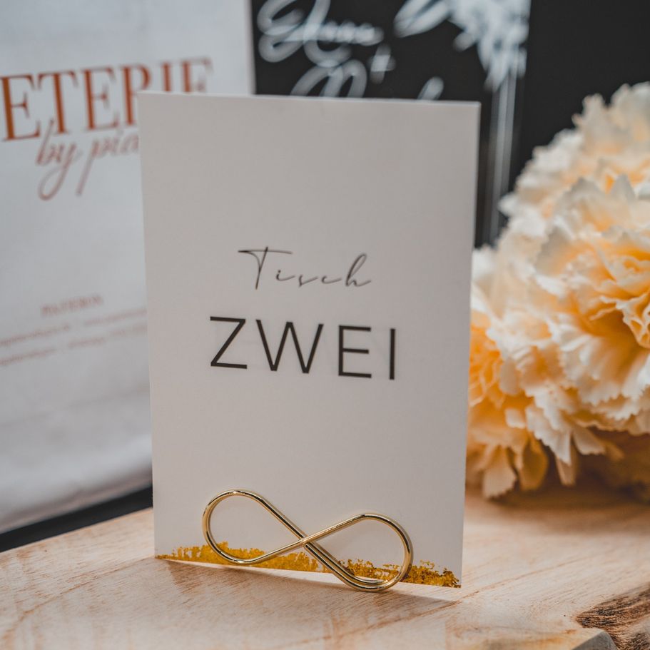 Hochzeit Einladungskarte goldrand naturkarton creme